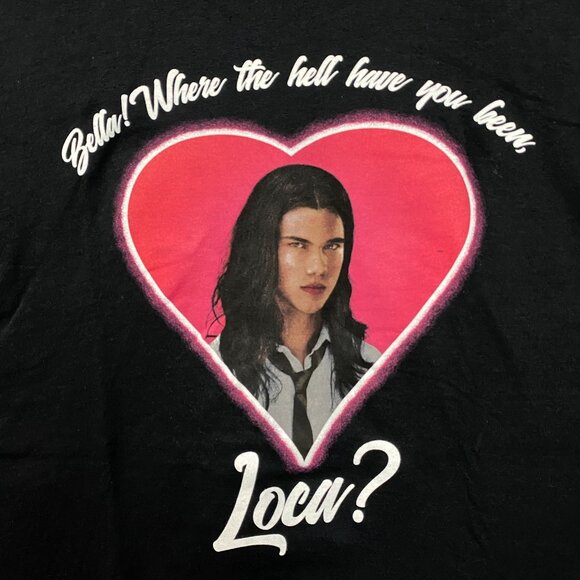 Twilight Saga Bella Where Have You Been Loca Jacob T-Shirt 2X - Picture 2 of 4